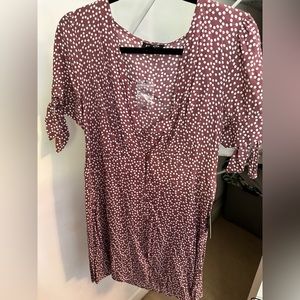 Polka dot skater dress. Size: M